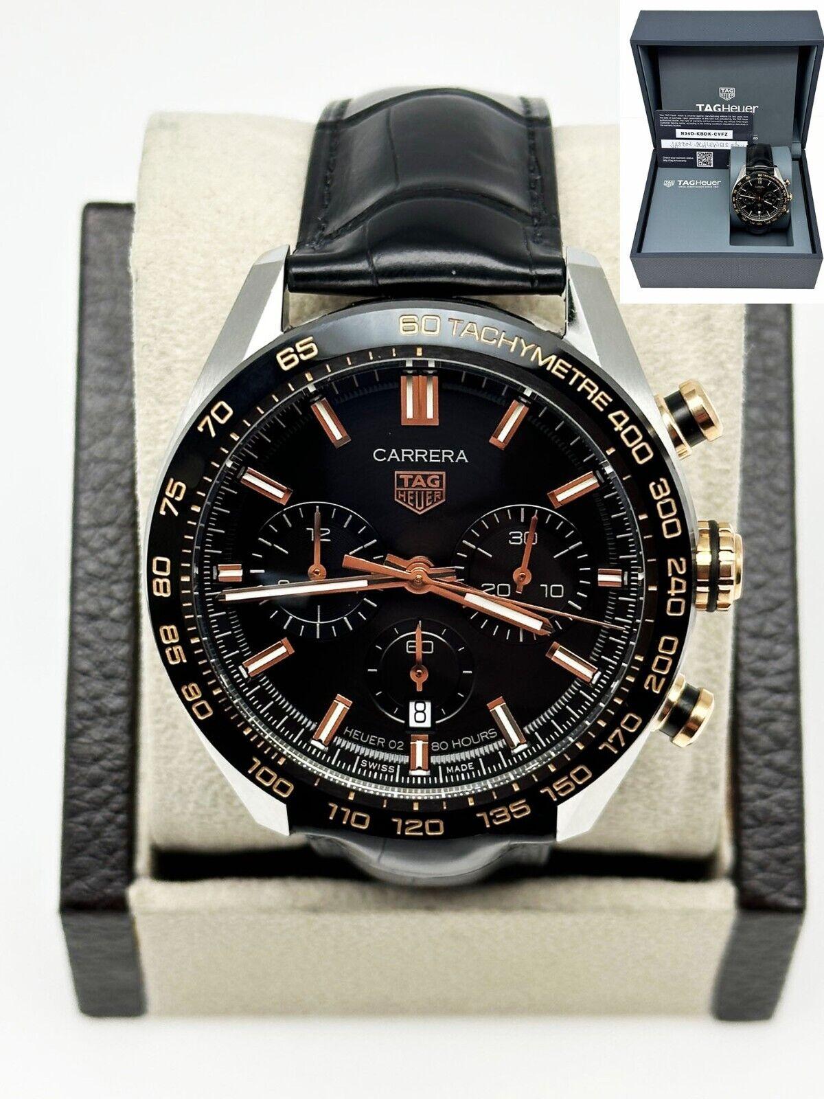 TAG Heuer Carrera CBN2A5A.FC6481 Chronograph Edelstahl Roségold Box Papier 2021 5