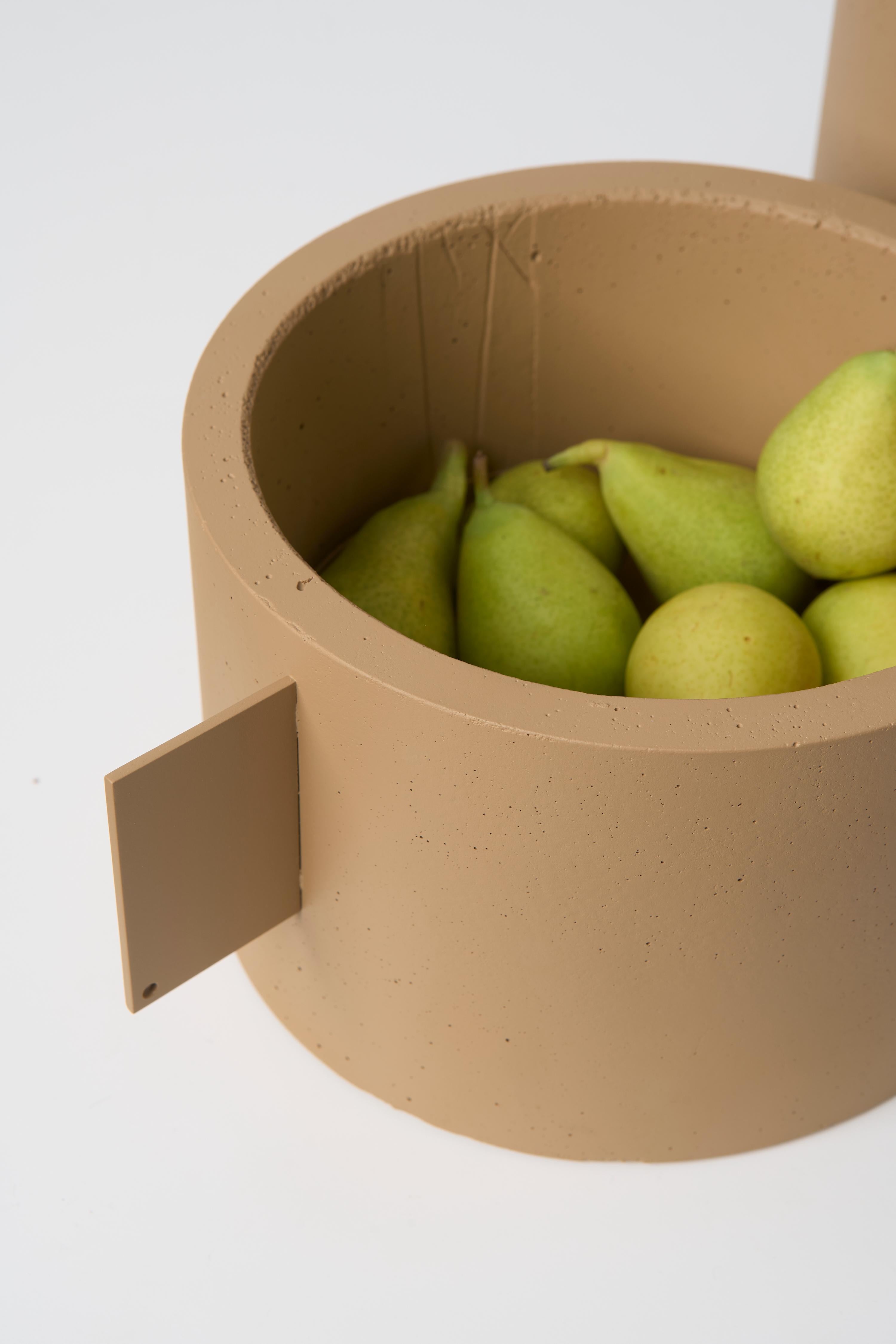 Minimalismo Collection'S, Set di 4 vasi in cemento beige in vendita