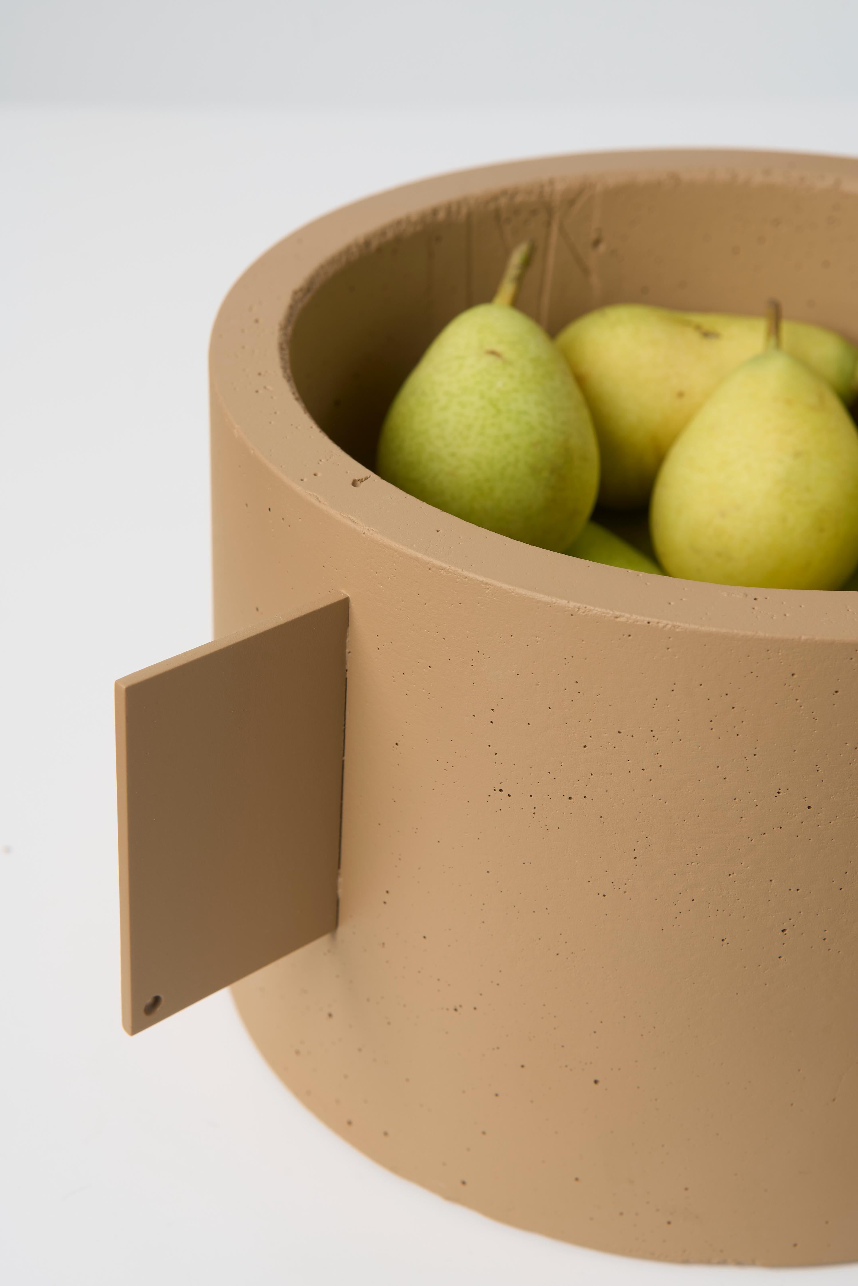Collection'S, Set di 4 vasi in cemento beige in vendita 2