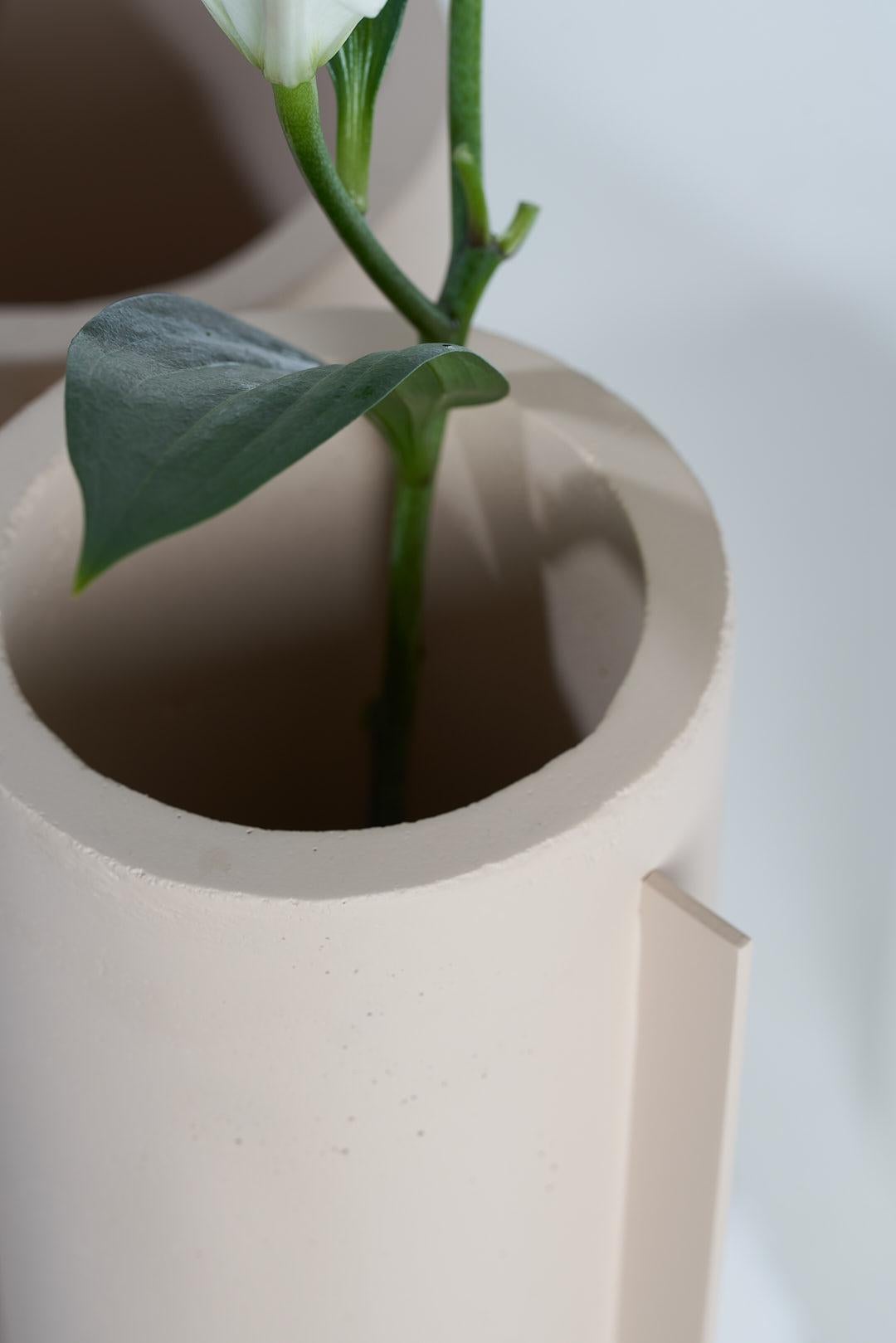 Acier The Collective, ensemble de 5 pots en béton nude en vente