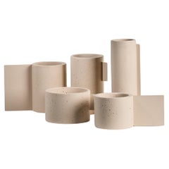 The Collective, ensemble de 5 pots en béton nude
