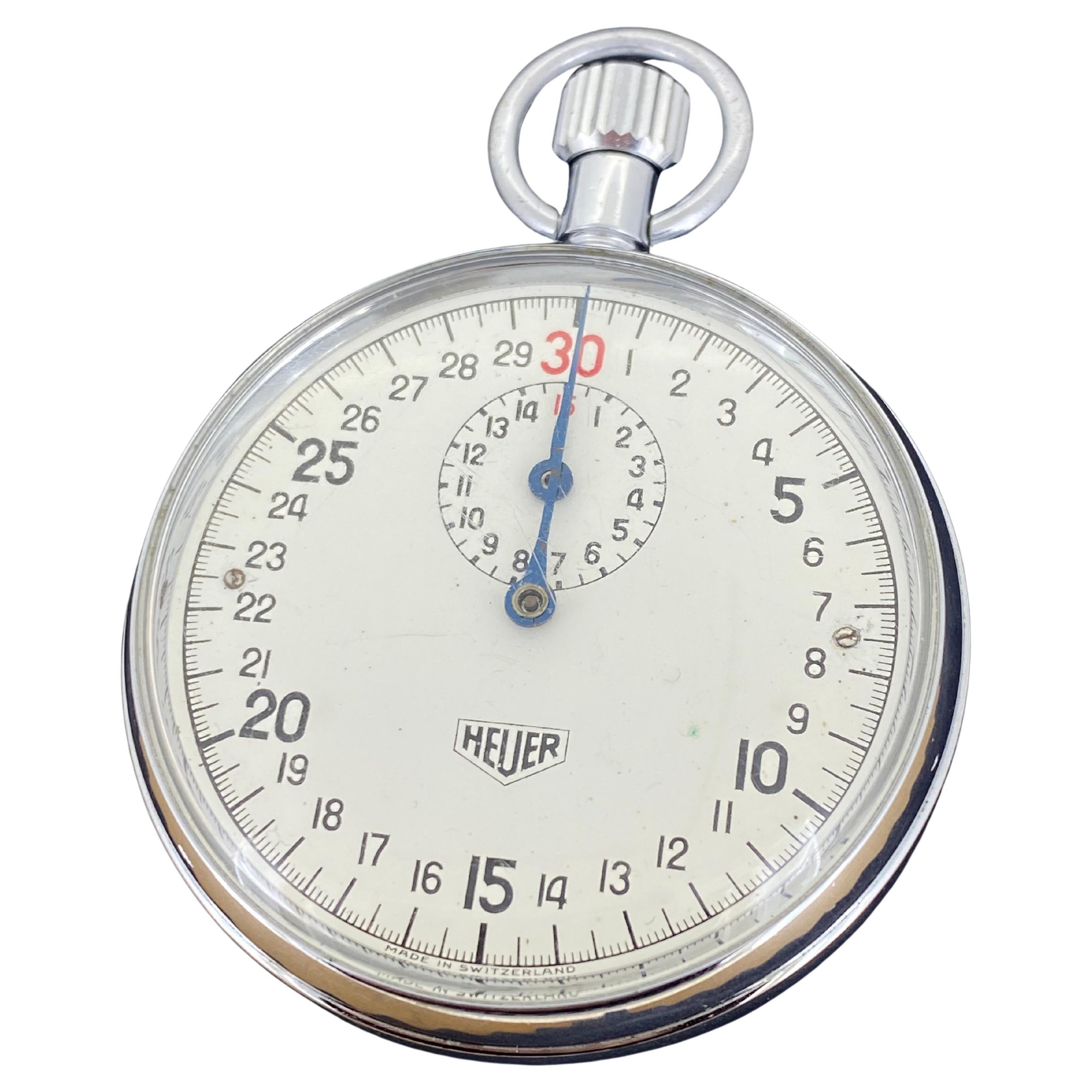 Tag Heuer 1/10 Sec, 30 min Counter Stopwatch. Rare, circa 1980
s. For Sale