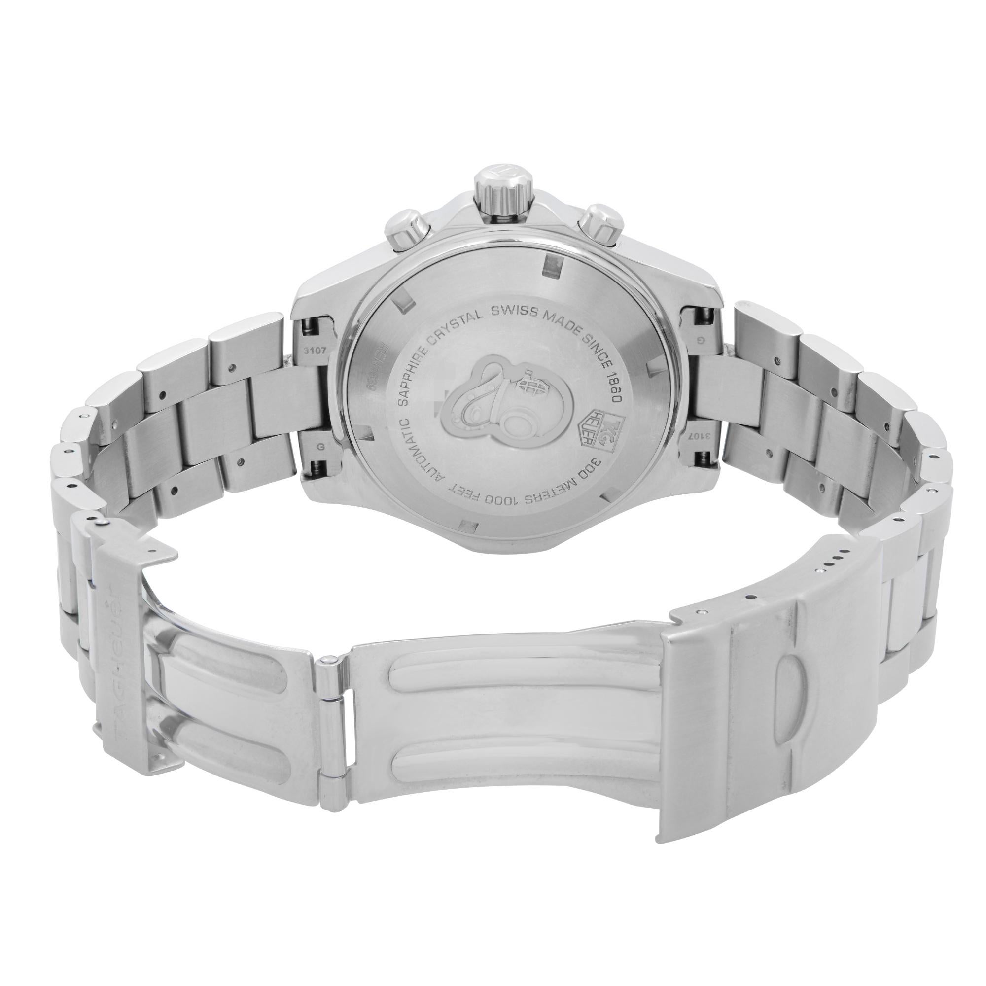 TAG Heuer 2000 Aquaracer Steel Silver Dial Automatic Mens Watch CAF2111.BA0809 1