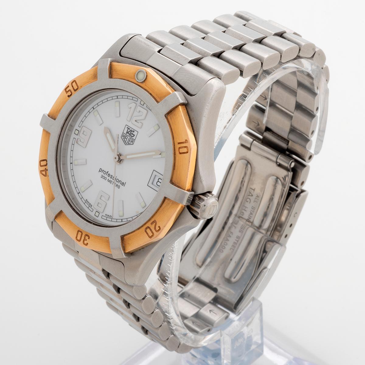 Tag Heuer 2000 Exklusive Ref WN1150. Roségold, drehbare Lünette, 39-mm-Etui, um 2005 im Zustand „Gut“ im Angebot in Canterbury, England