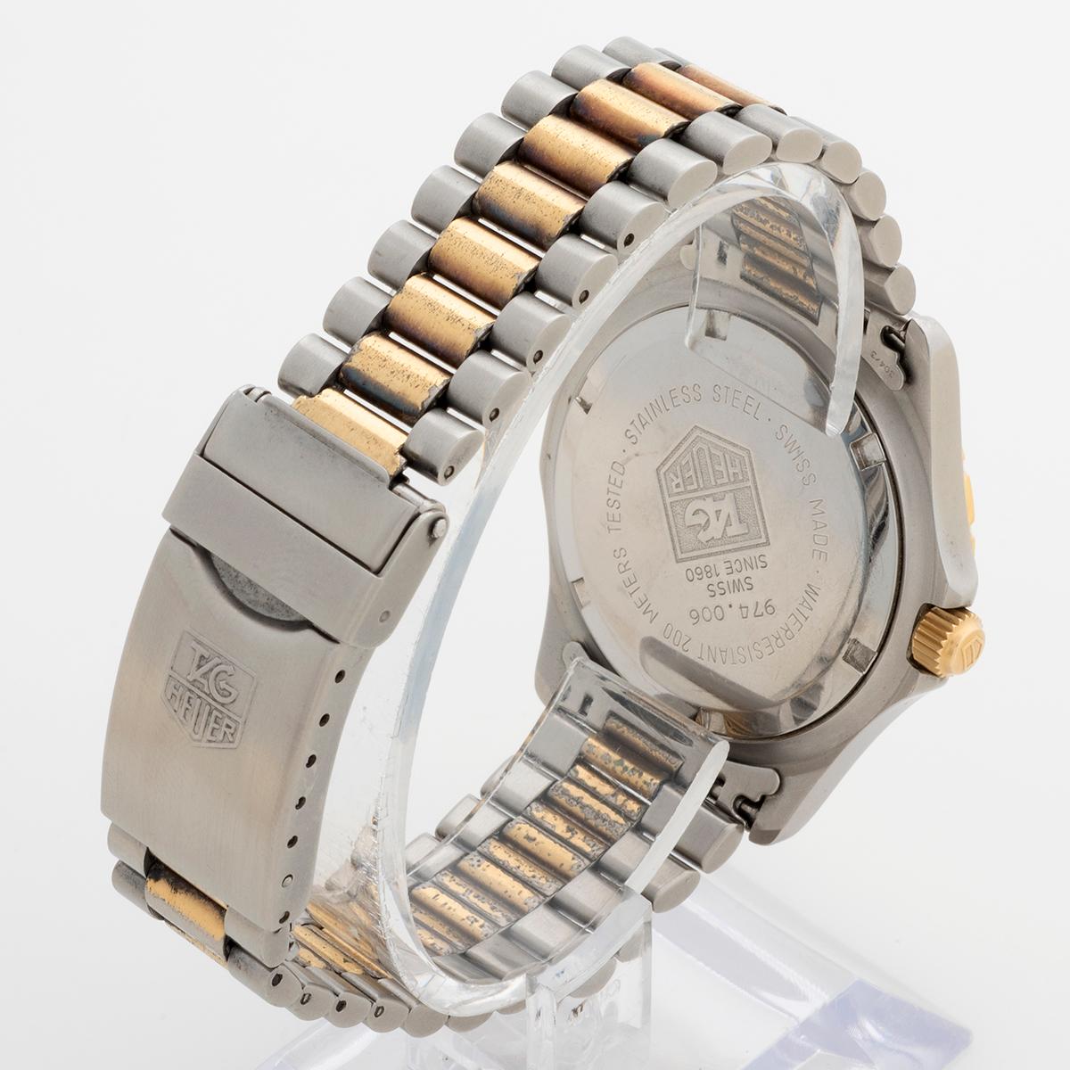 TAG Heuer 2000 Professional Quartz, Übergangsreferenz, Ghost Lünette, um 1988 für Damen oder Herren im Angebot