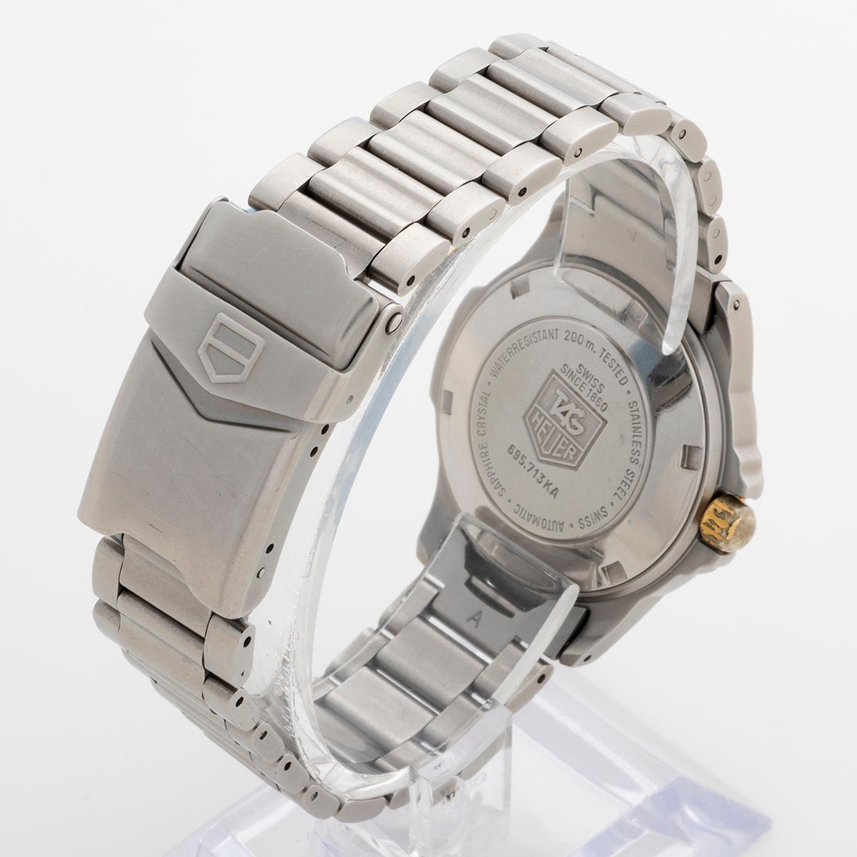 Tag Heuer 4000 Serie professionelle Ref 695.713KA. Auto, 37-mm-Etui, Jahr ca. 1992. für Damen oder Herren
