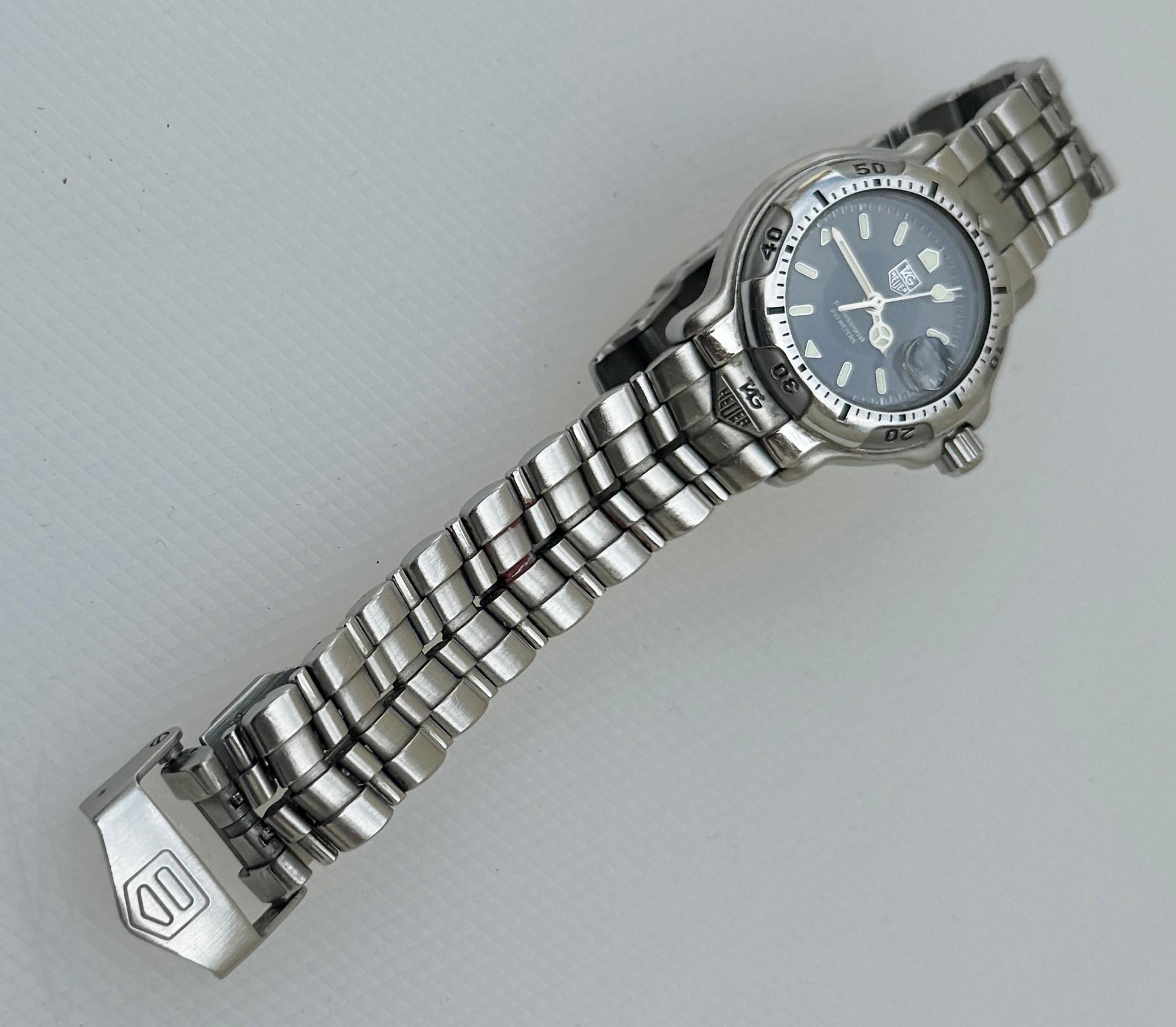 TAG Heuer 6000 Professional 6000 Wh1315-K1 Watch Ladies Navy 28mm Quartz Round D en venta 8