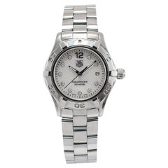 Tag Heuer Aquaracer 27MM WAF1415 Mop Diamond Dial Stainless Steel Ladies Watch