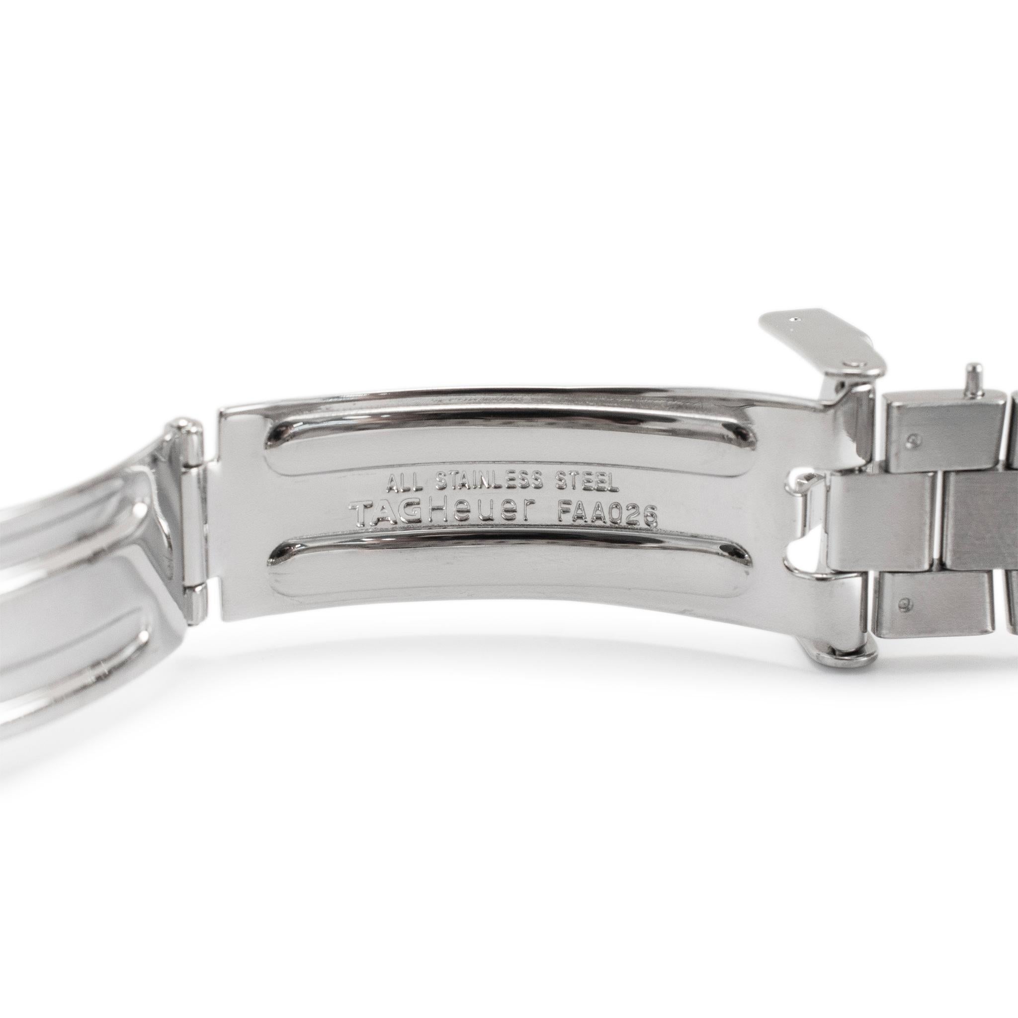 Tag Heuer Aquaracer 27MM WAF1416 Mopa Bisel de diamantes Acero inoxidable Reloj de señora 1