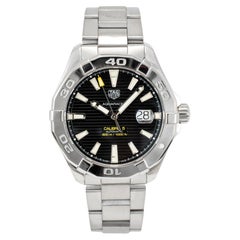 Montre automatique TAG Heuer Aquaracer 300M 43 mm WAY2010, en acier inoxydable, cadran noir