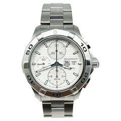Tag Heuer Aquaracer 300M CAP2111 Chronograph Silver Dial Stainless Steel 42mm