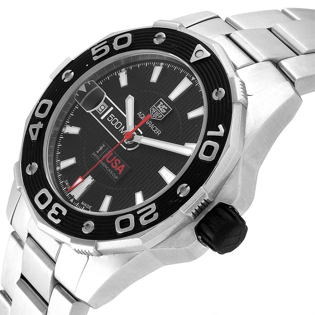 TAG Heuer Aquaracer Steel Rose Gold Men's Watch WAJ2150 For Sale 2