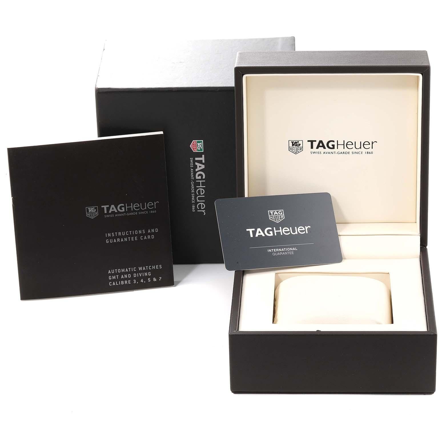 Tag Heuer Aquaracer 500m Titanium Rose Gold Mens Watch WAJ2182 Box Card For Sale 2