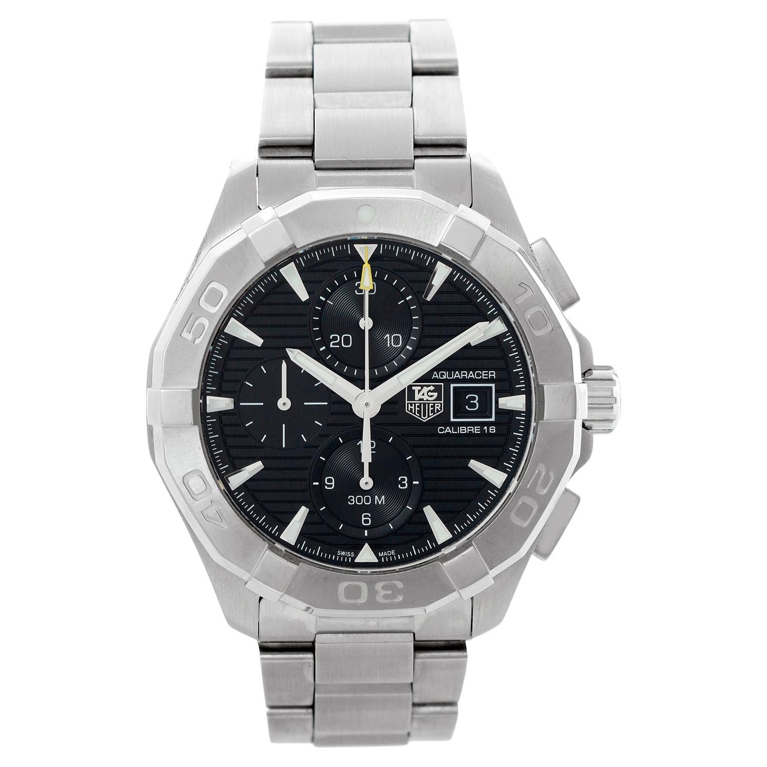 Tag Heuer Aquaracer Automatic Chronograph Men
s Steel Watch CAY2110.BA0925 en venta