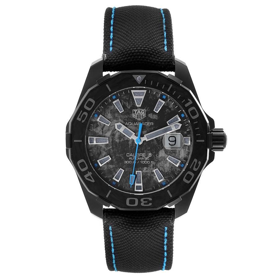 Tag Heuer Aquaracer Carbon Dial Watch for Men - WBD218B.FC6446