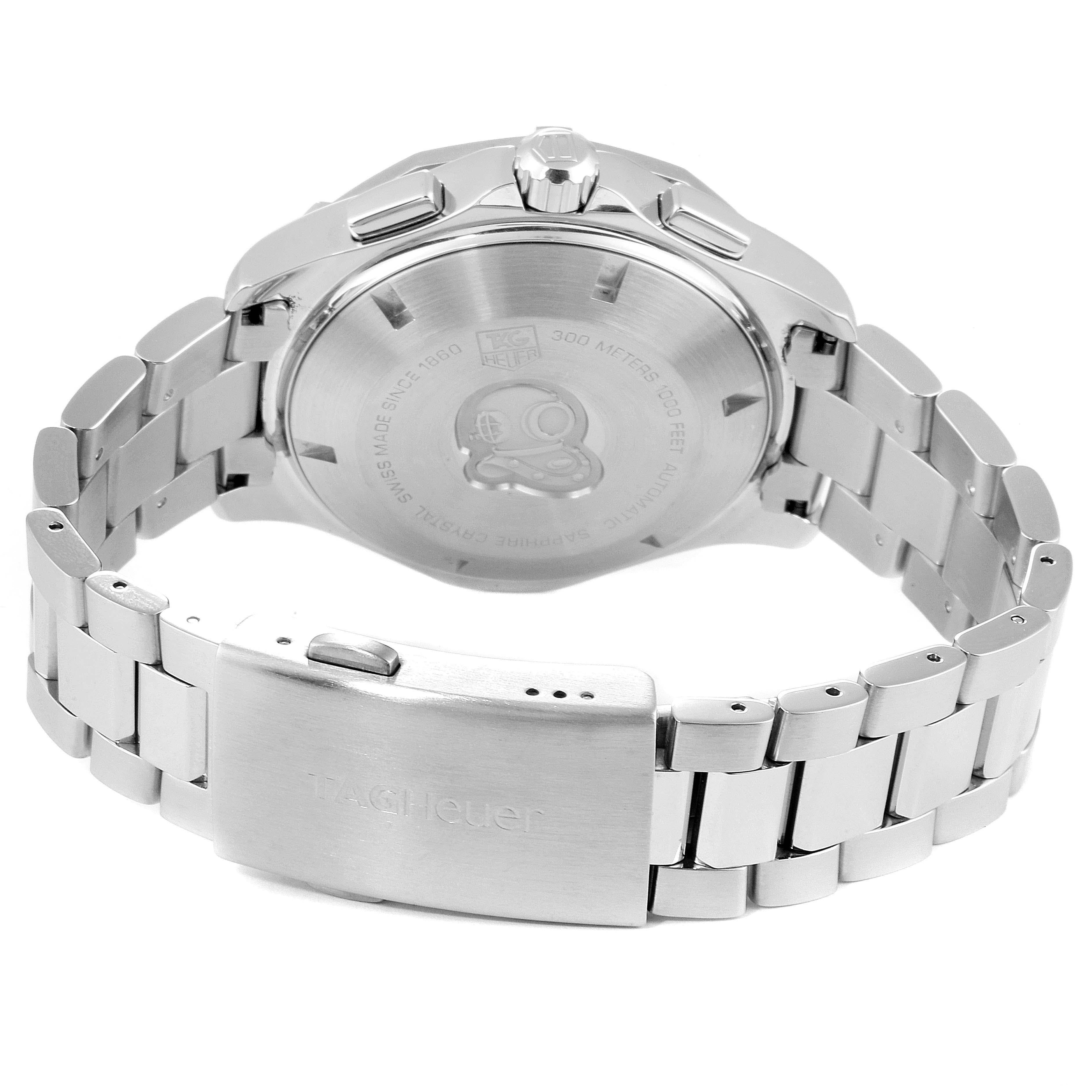 TAG Heuer Aquaracer Black Dial Chronograph Men’s Watch CAF2010 For Sale 2