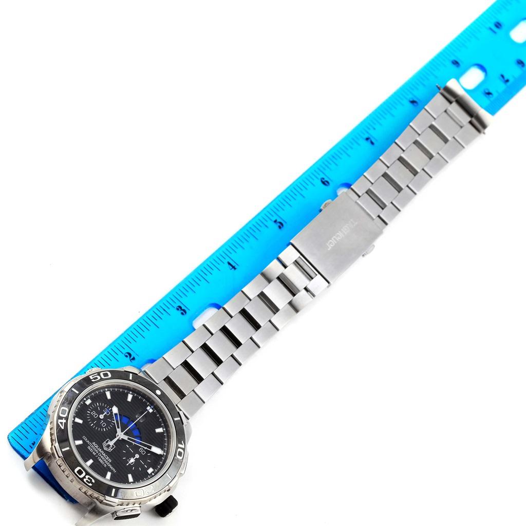 TAG Heuer Aquaracer Black Dial Steel Men’s Watch CAK211A For Sale 7
