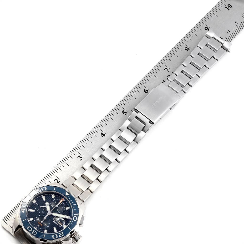 TAG Heuer Aquaracer Blue Dial Chronograph Steel Men's Watch CAY211B 5