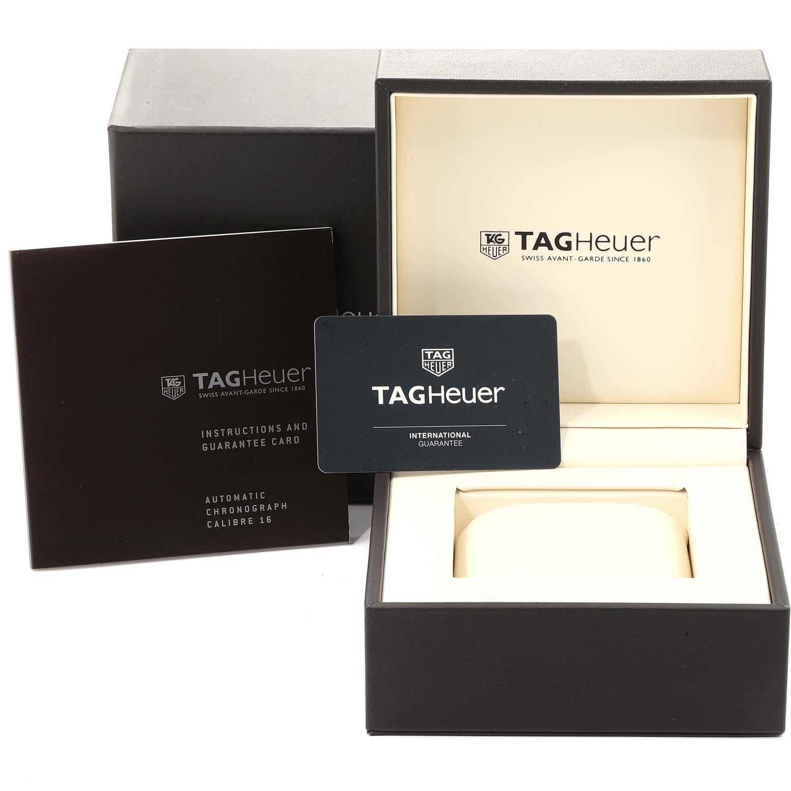 TAG Heuer Aquaracer Blue Dial Steel Men's Watch CAY211B Box Card For Sale 7