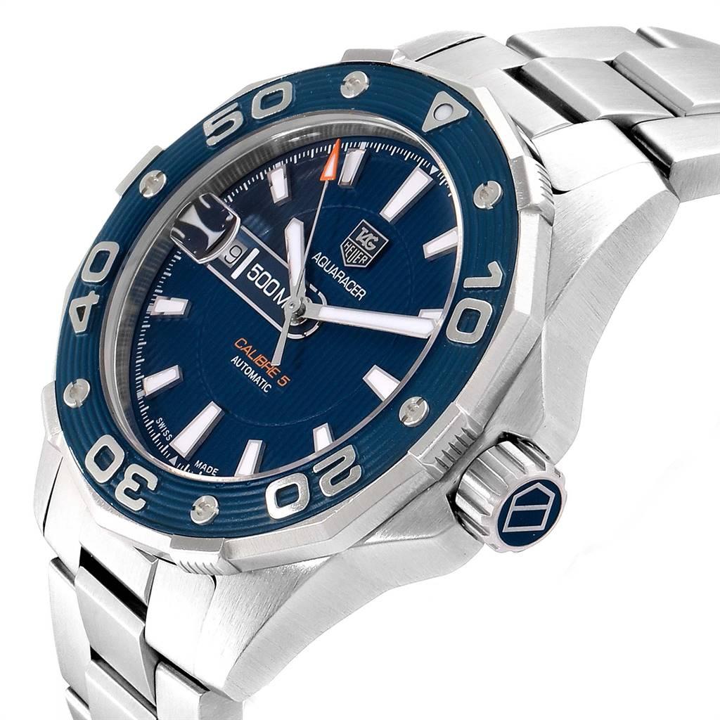 TAG Heuer Aquaracer Blue Dial Steel Men's Watch WAJ2112 Box 1