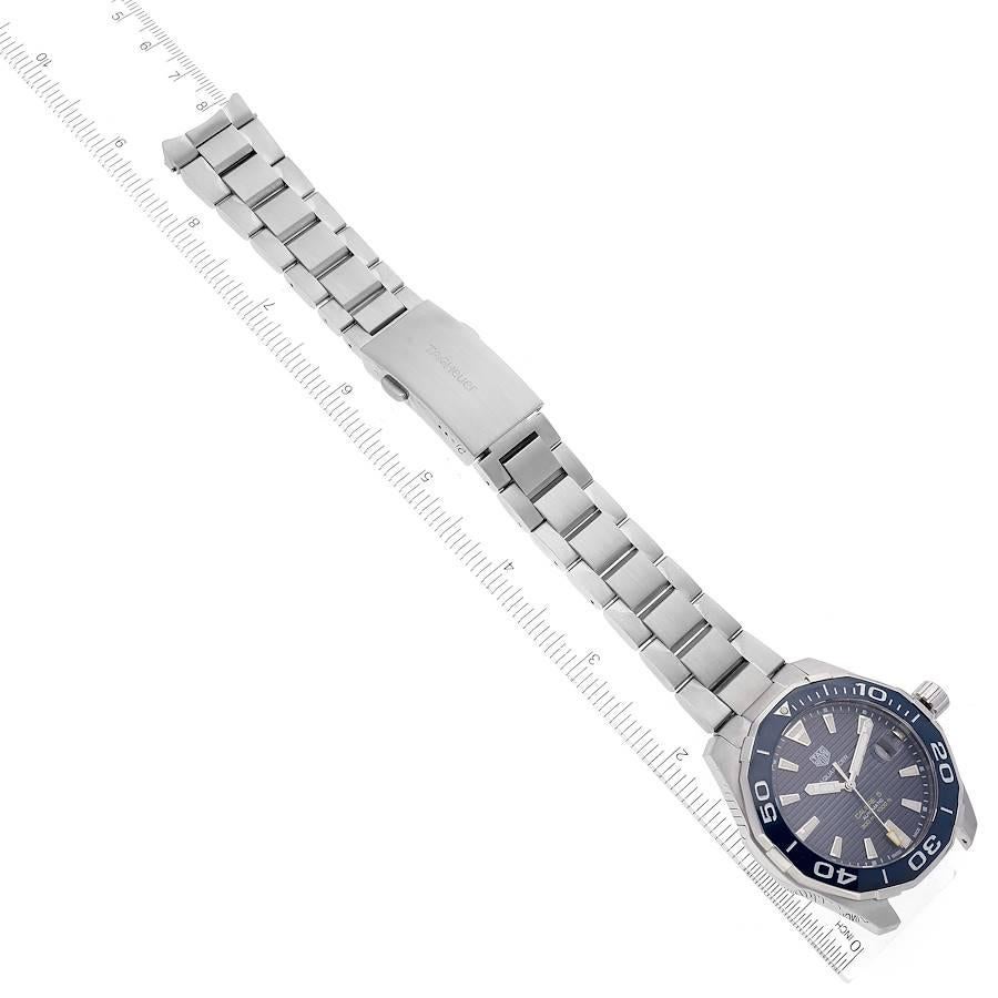 Tag Heuer Aquaracer Blaues Zifferblatt Stahl Herrenuhr WAY201B 5
