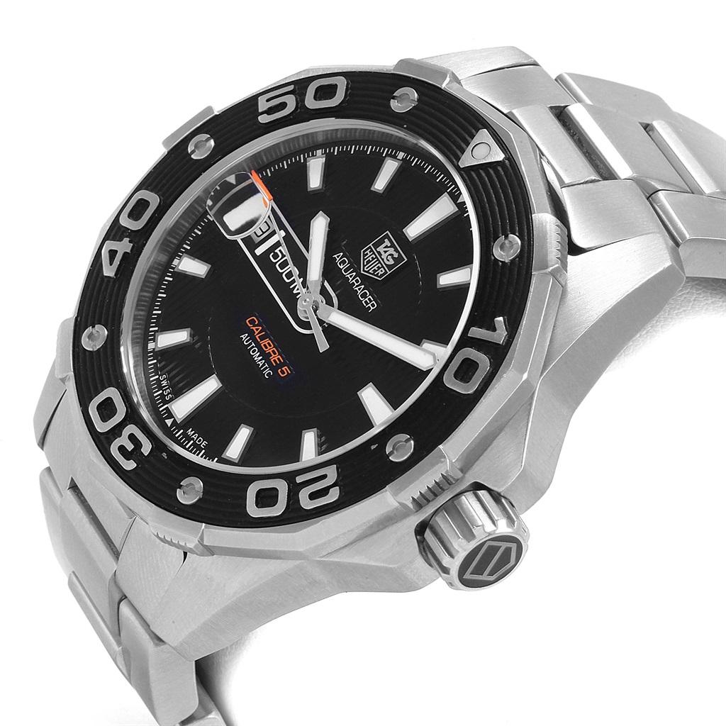 Reloj TAG Heuer Aquaracer Calibre 5 500M de acero para hombre WAJ2110 en venta 2