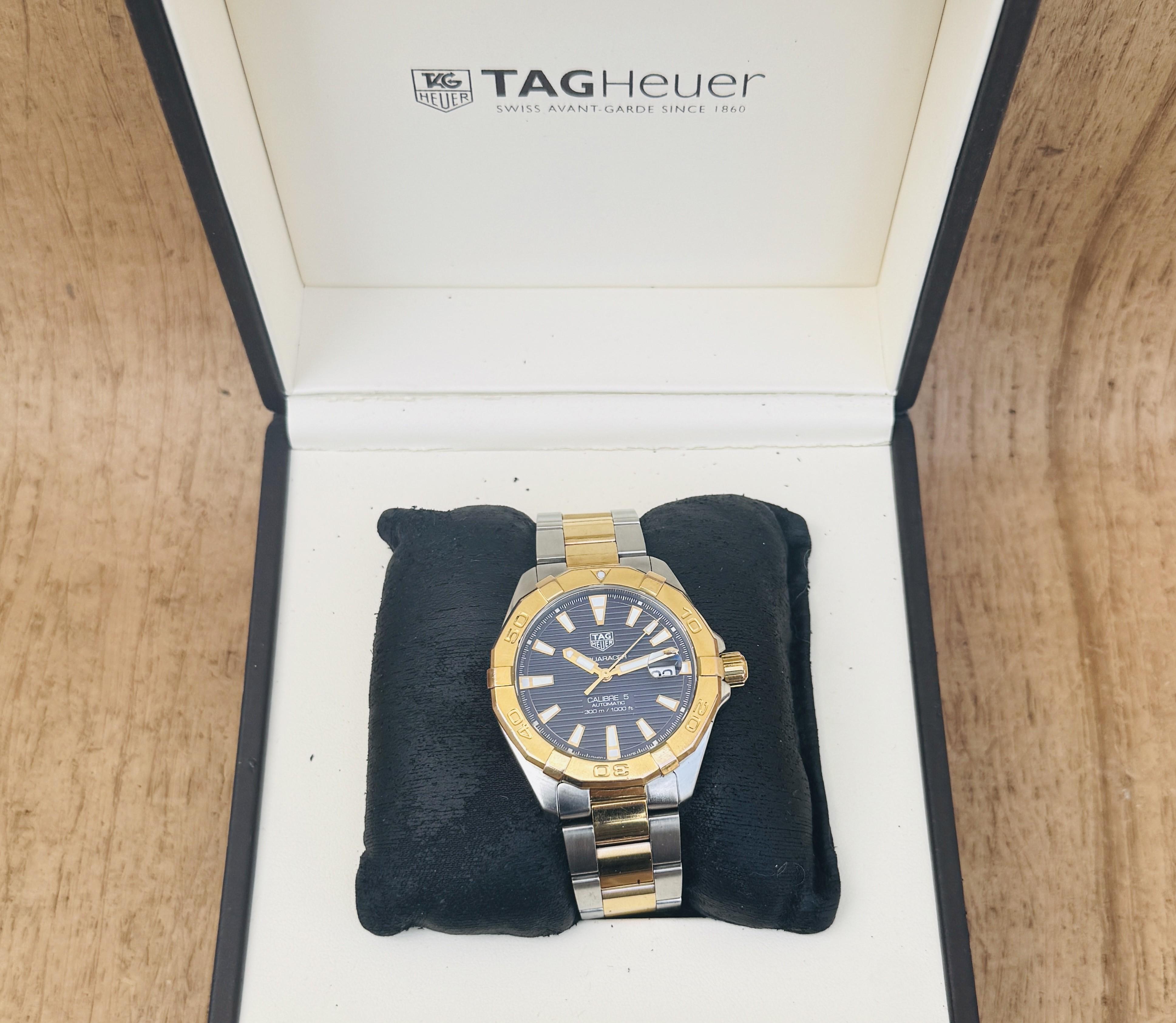 TAG Heuer Aquaracer Calibre 5 Automático WBD2120 Reloj de caballero bicolor de 41 mm En caja en Bueno estado para la venta en Toronto, CA