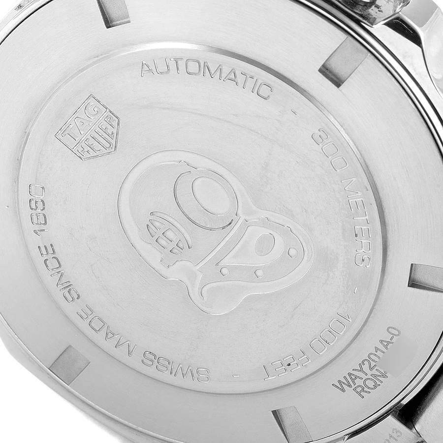 TAG Heuer Aquaracer Herrenuhr mit 5 schwarzen Zifferblättern WAY201A Boxkarte im Angebot 3