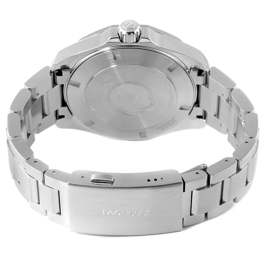 Tag Heuer Aquaracer Calibre 5 Black Dial Mens Watch WAY201A Box Card For Sale 3