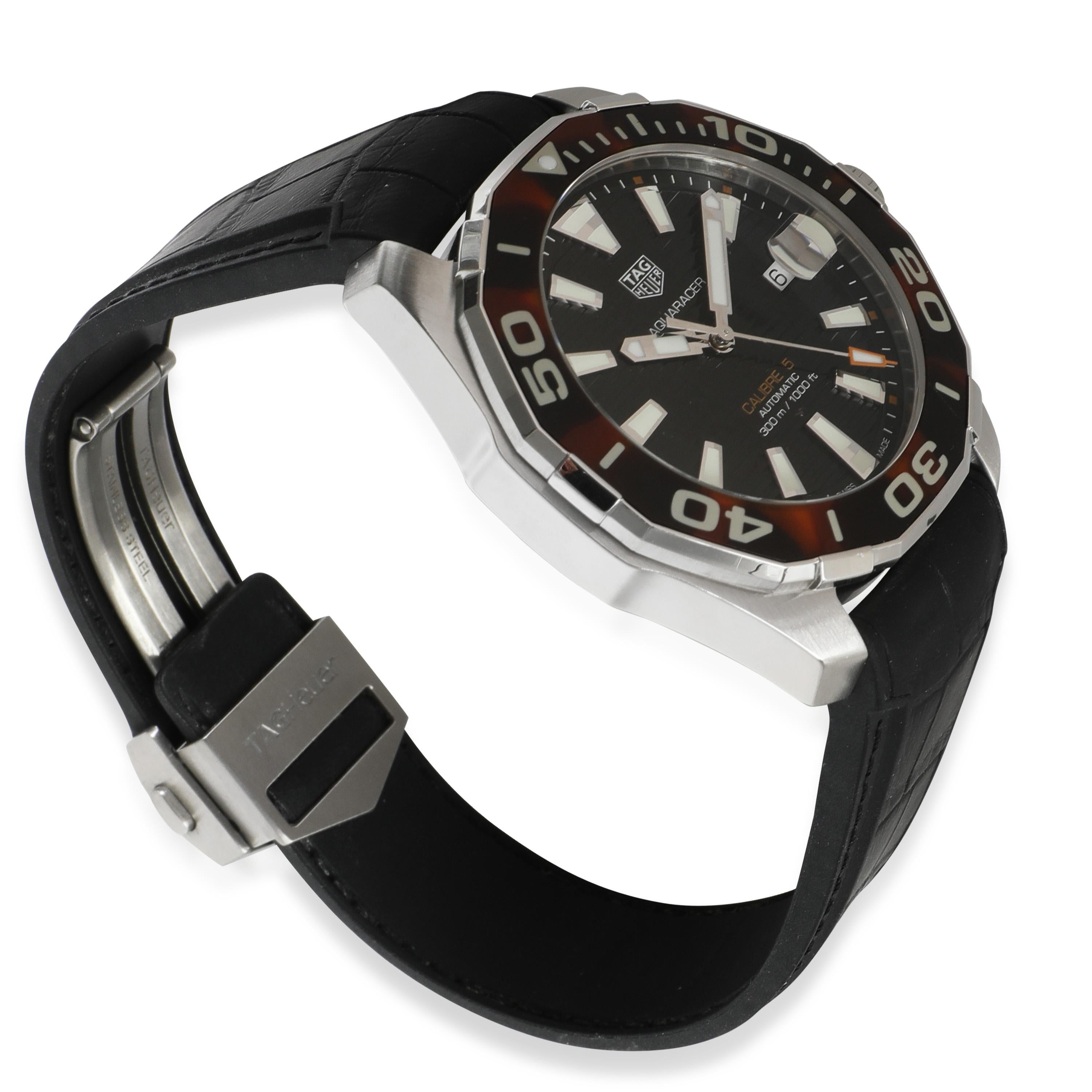 Tag Heuer Aquaracer Calibre 5 WAY201N.FT6177 Men's Watch in  Stainless Steel 1