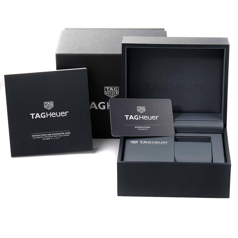 TAG Heuer Aquaracer Calibre 5 White Dial Mens Watch WBD2111 Box Card 3