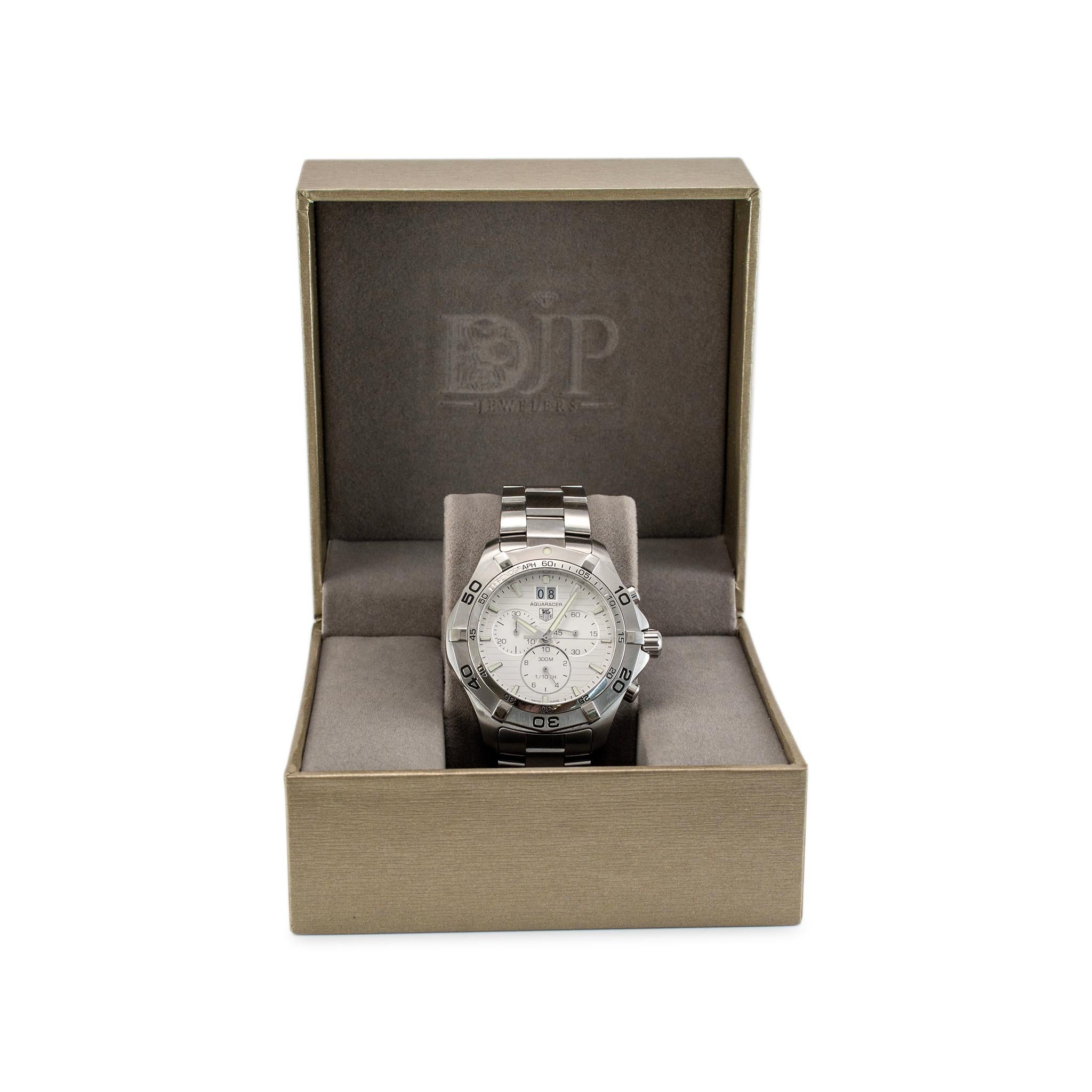 Tag Heuer Aquaracer Chronograph 43MM CAF101F Stainless Steel Men’s Watch 3