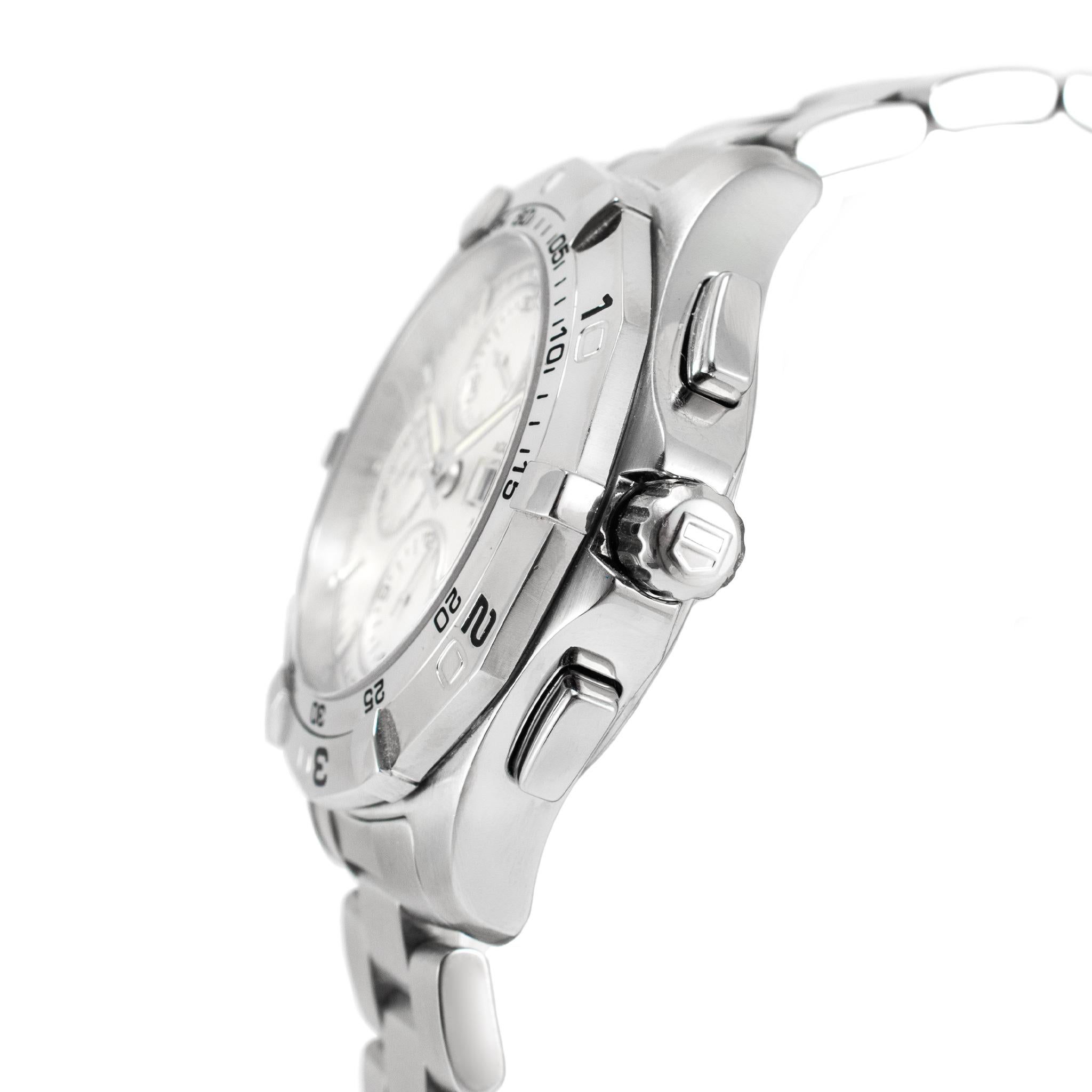De los hombres Reloj automático de acero Tag Heuer Aquaracer Cronógrafo 43MM CAF2011 300M en venta