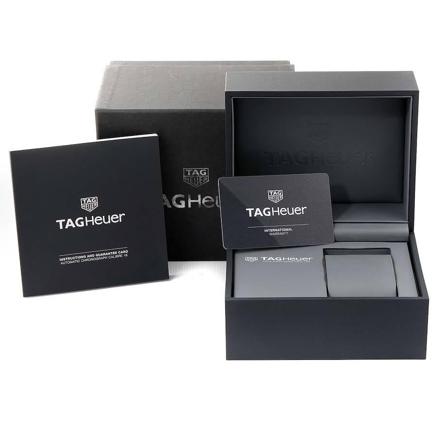 TAG Heuer Aquaracer Chronograph Steel Yellow Gold Watch CAP2120 Box Card For Sale 3