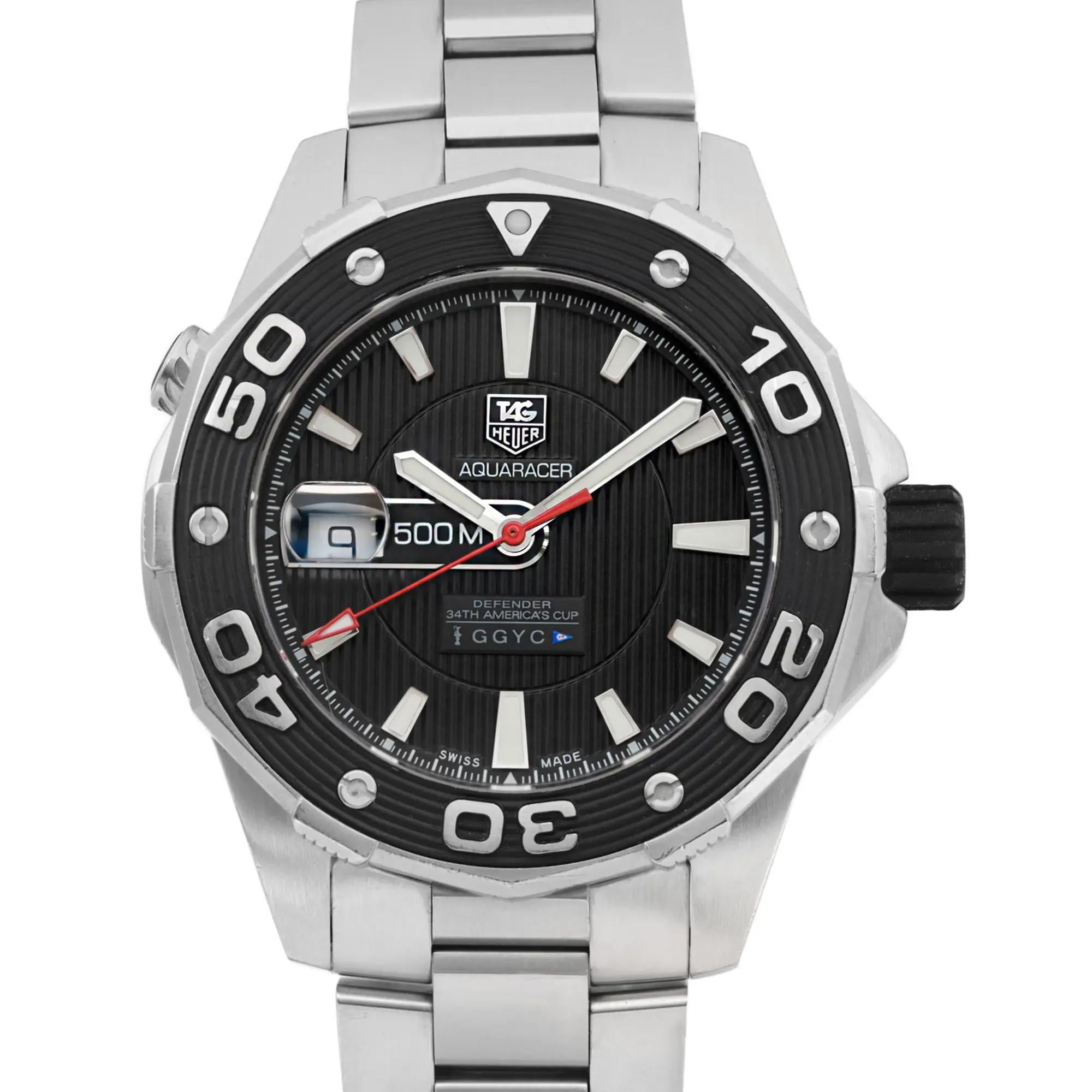 D'occasion. Excellent état. 

Informations générales
Marque : TAG Heuer
Modèle : Aquaracer Defender
Numéro de modèle : WAJ2119.BA0870
Type : Montre-bracelet
Département : Hommes
Pays/Région de fabrication : Suisse
Style : Sport
Personnalisé :