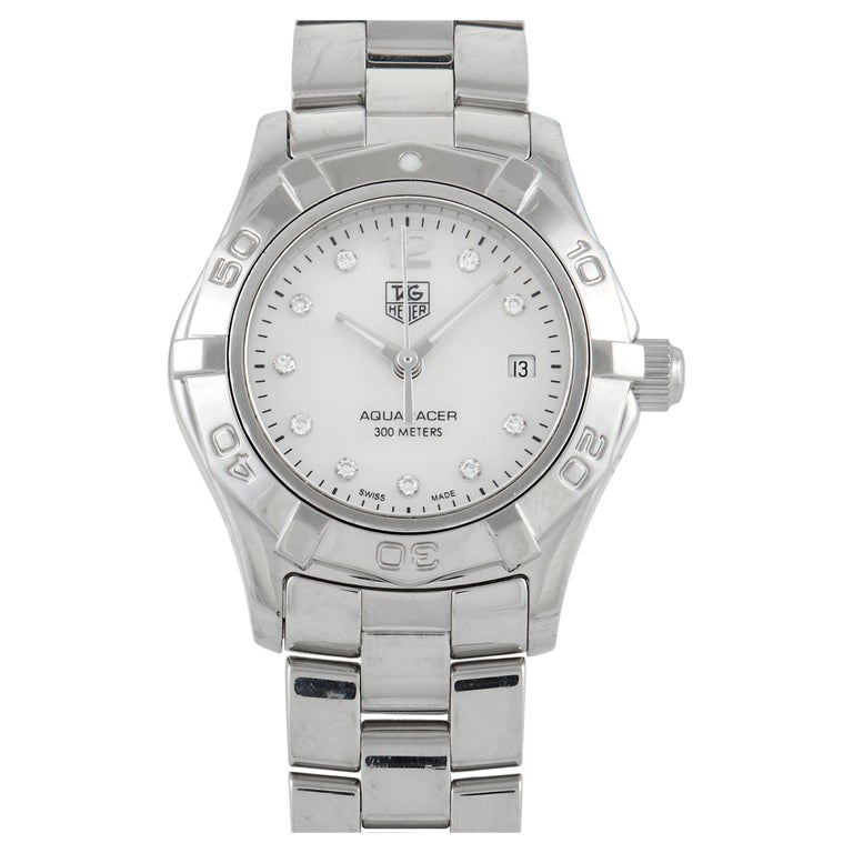 TAG Heuer Aquaracer Diamond Watch WAF1415.BA0824 For Sale at 1stDibs