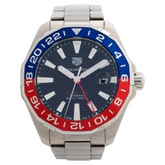 TAG Heuer Aquaracer GMT:: Ref WAY201F:: 'Pepsi' GMT/Date:: Boîte & Papiers