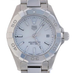 Tag Heuer Aquaracer Ladies Wristwatch WBD1411 Stainless Quartz 1 Yr Warranty