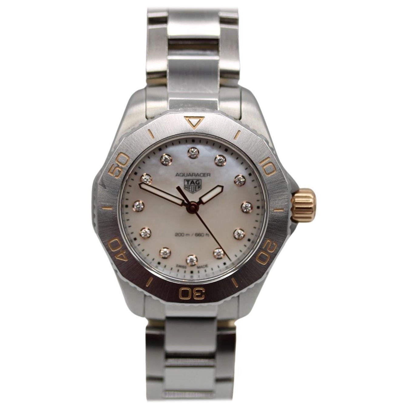 TAG Heuer Aquaracer Lady WBP1450  30mm  MOP Zifferblatt & Diamanten  Vollständiger Satz 2023