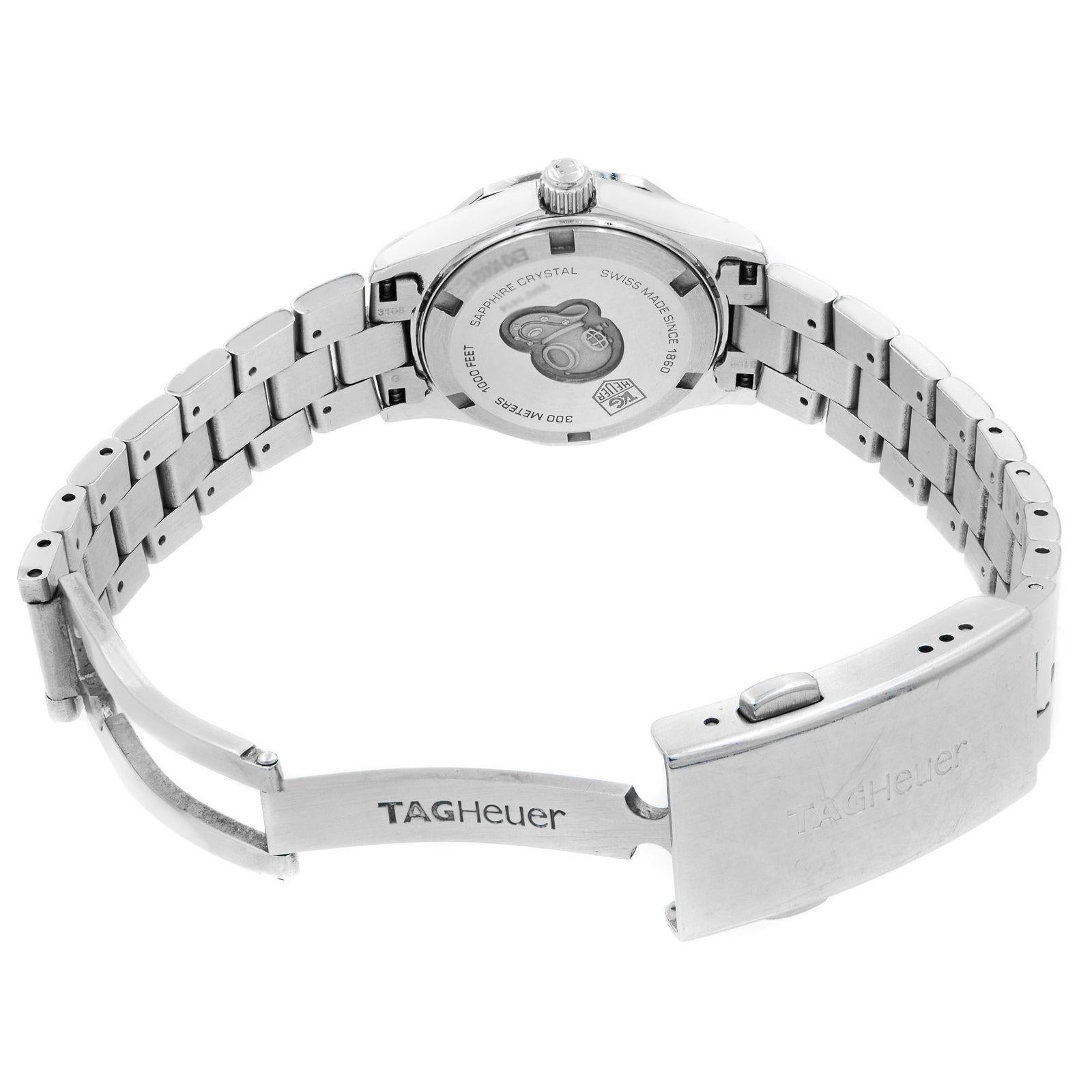 Women's TAG Heuer Aquaracer MOP Dial Sticks Steel Quartz Ladies Watch WAF1414.BA0823