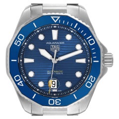 Tag Heuer Aquaracer Professional 300 Blue Dial Steel Mens Watch WBP201B Box Card