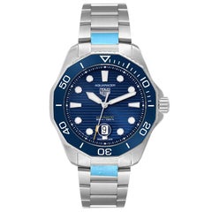 Tag Heuer Aquaracer Professional 300 Blue Dial Steel Mens Watch WBP201B Unworn