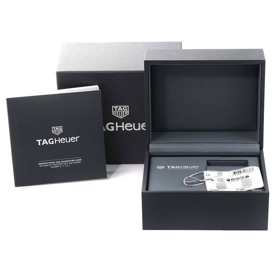 Heuer Aquaracer Professional 300 GMT Blaues Zifferblatt Stahl-Herrenuhr WBP2010 im Angebot 7