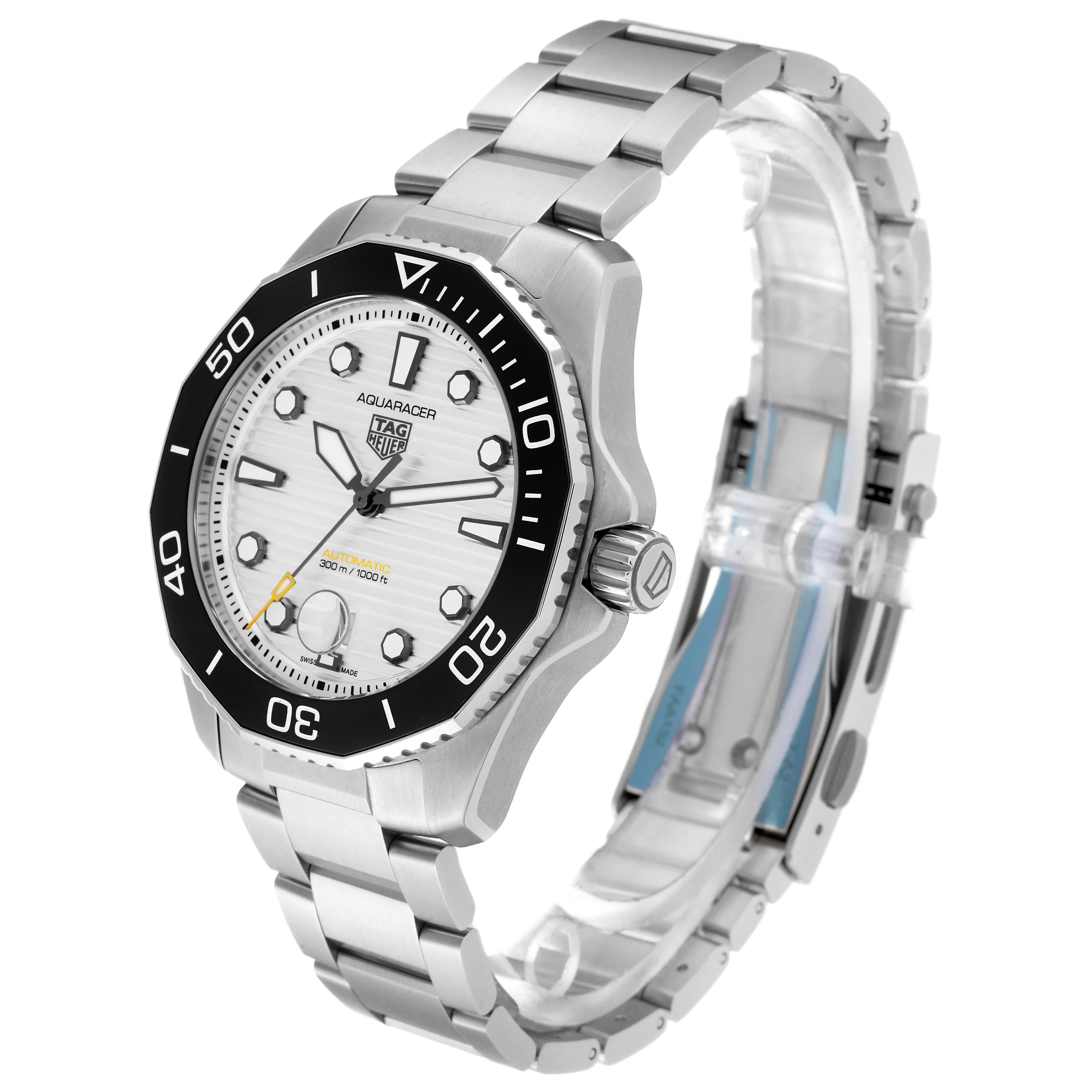 Tag Heuer Aquaracer Professional Silver Dial Steel Mens Watch WBP201C For Sale 5