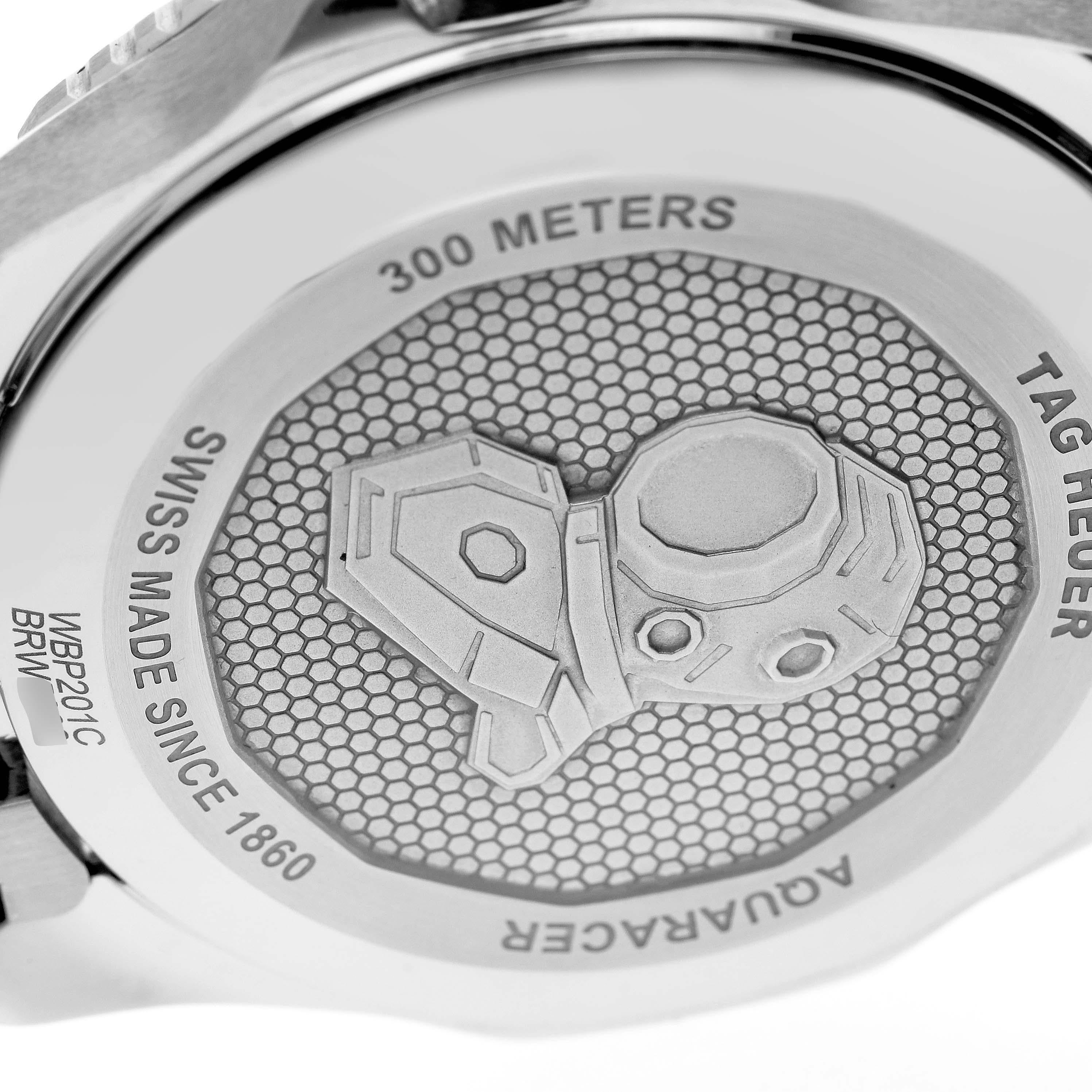 Tag Heuer Aquaracer Professional Silver Dial Steel Mens Watch WBP201C Unworn For Sale 2