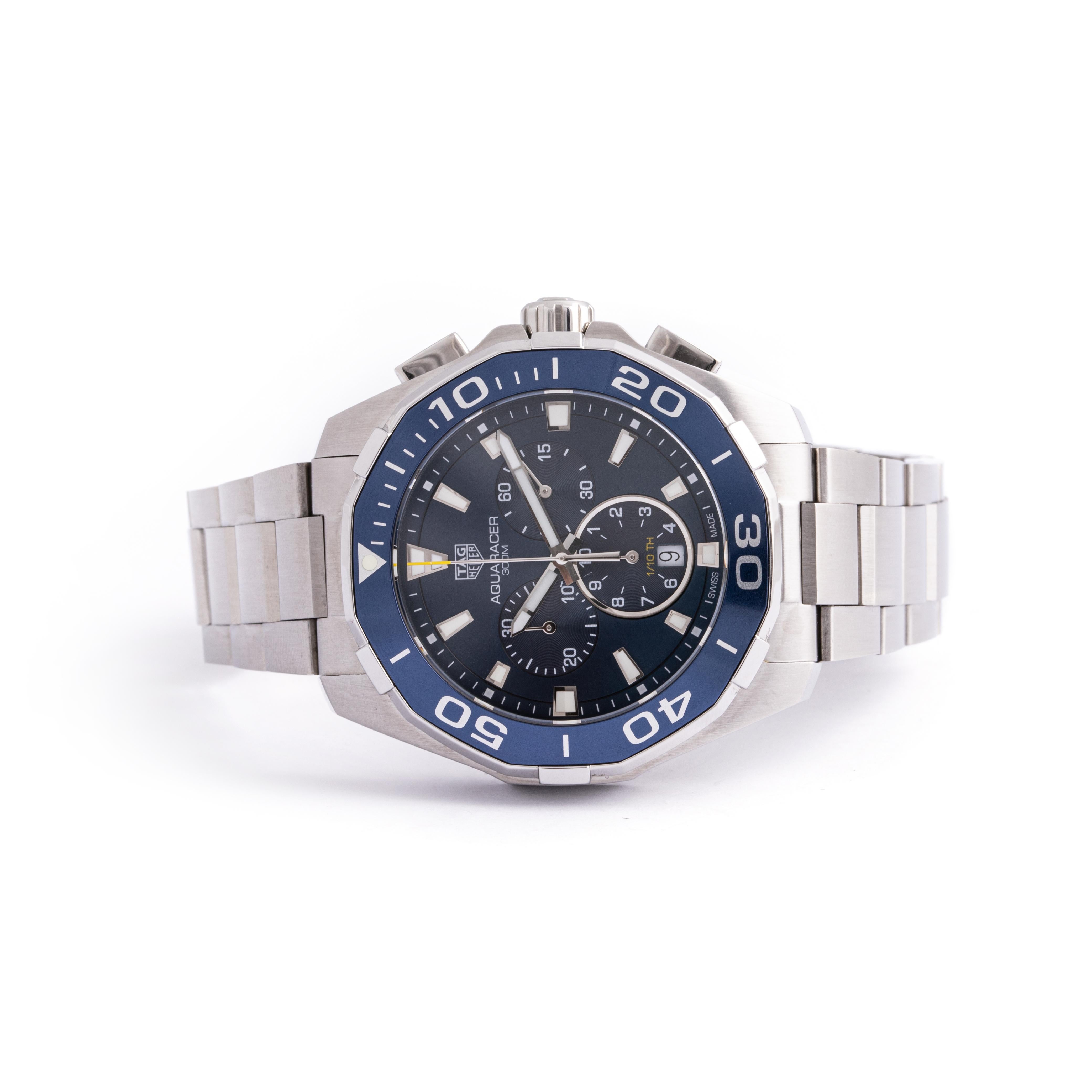 tag heuer aquaracer quartz blue