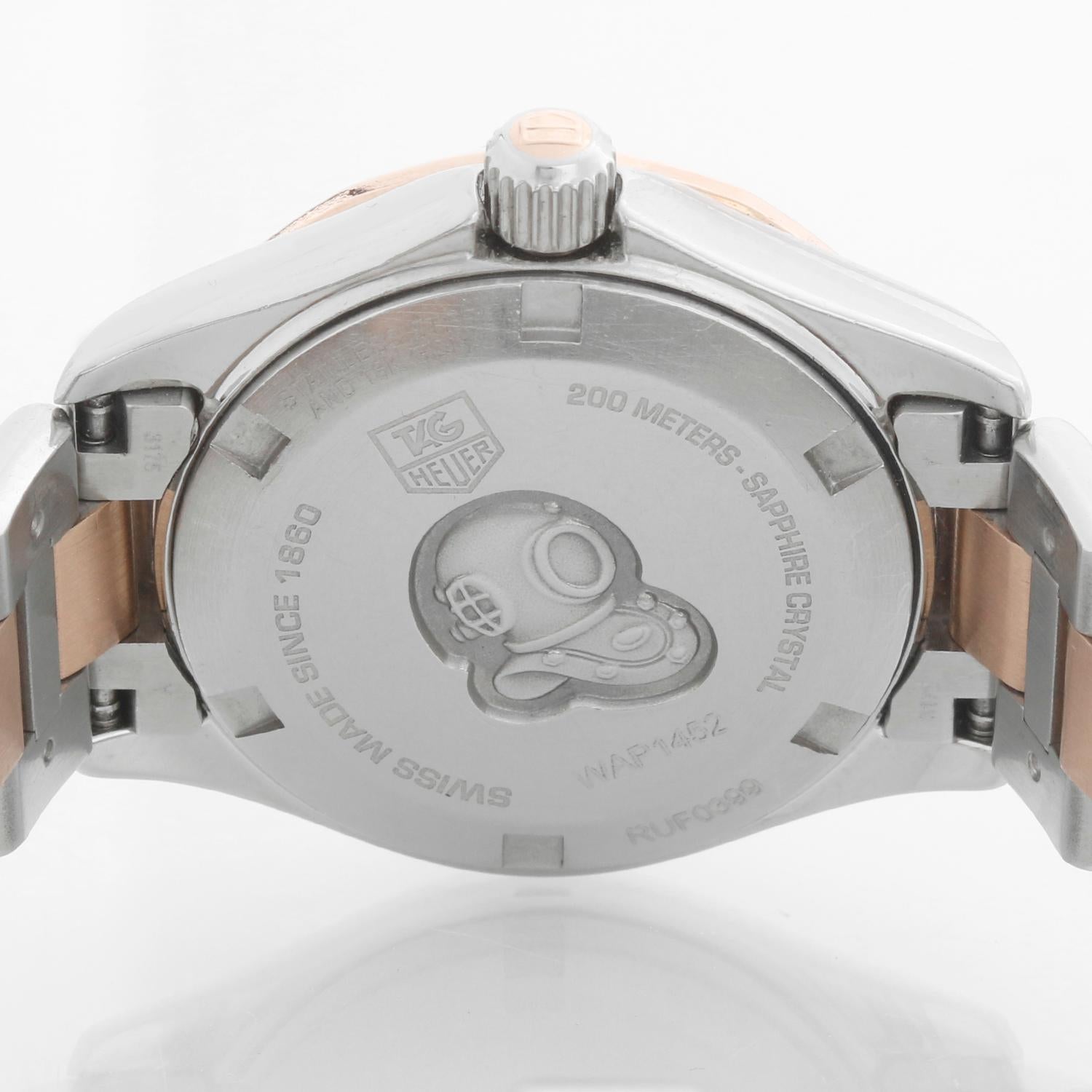 Women's Tag Heuer Aquaracer Quartz Rose Gold & Steel Ladies WAP1452.BD0837