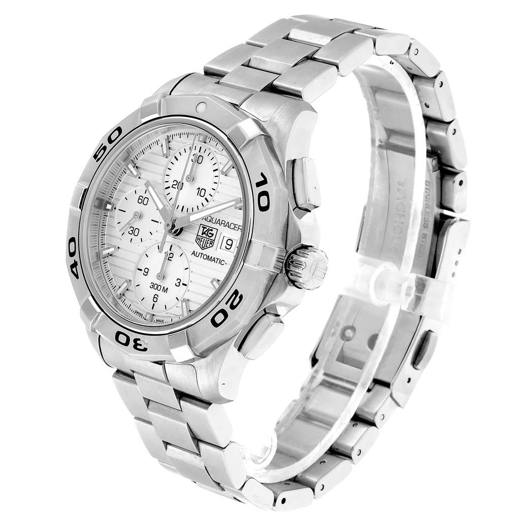 TAG Heuer Aquaracer Silver Dial Chronograph Steel Men's Watch CAP2111 2