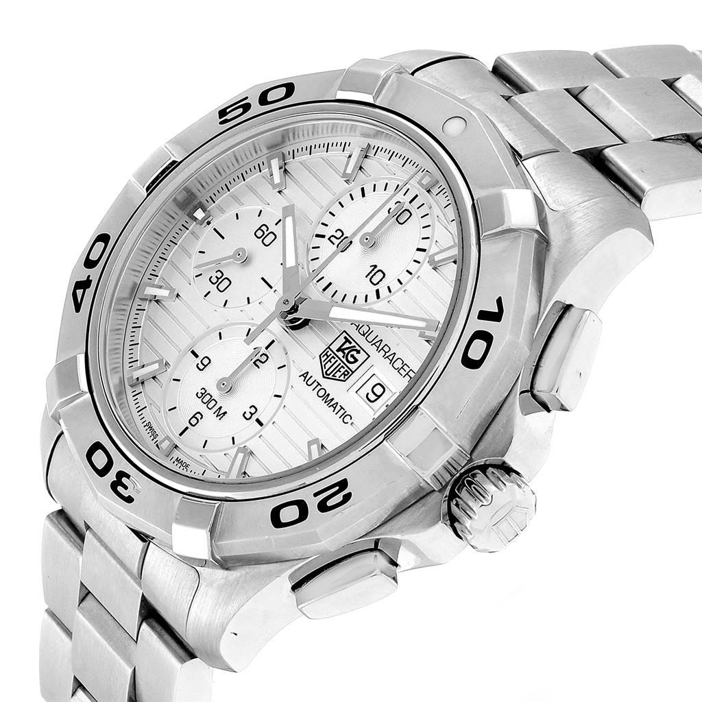 TAG Heuer Aquaracer Silver Dial Chronograph Steel Men's Watch CAP2111 3