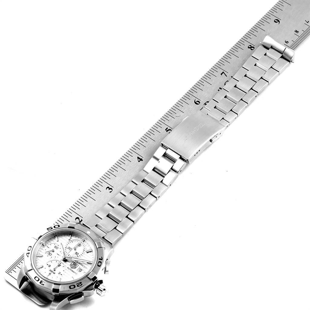 TAG Heuer Aquaracer Silver Dial Chronograph Steel Men's Watch CAP2111 6